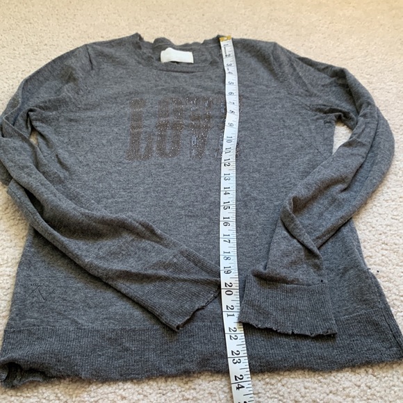 ZADIG & VOLTAIRE “LOVE” Miss bis embellished cashmere sweater - Picture 6 of 7